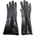 NMSAFETY finition sablée interlock doublure contrefaite coton noir double dip PVC hiver gants